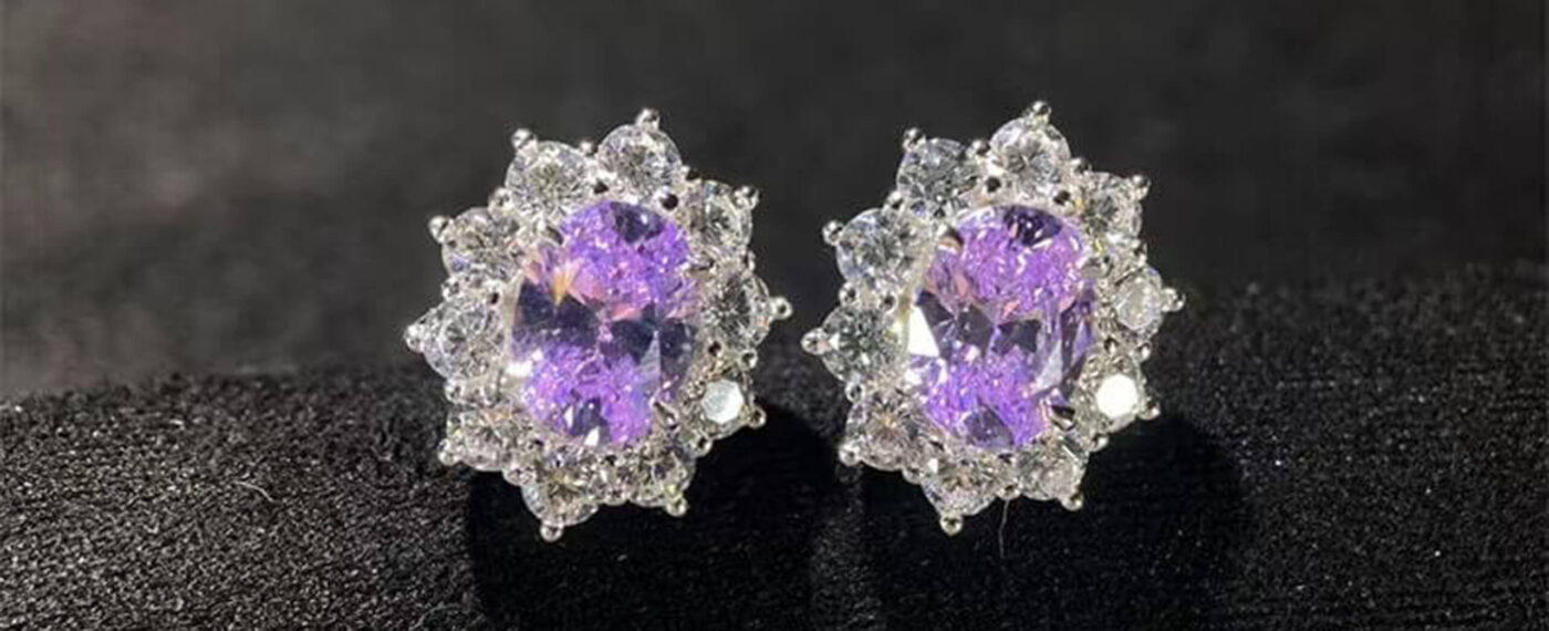 Galactic Violet Flame Purple Diamond Necklace8