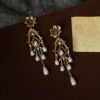 Royal Bloom Tassel Pearl Earrings2