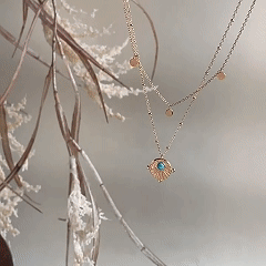 Turquoise Vagabond Bohemia Vintage Charm Necklace8